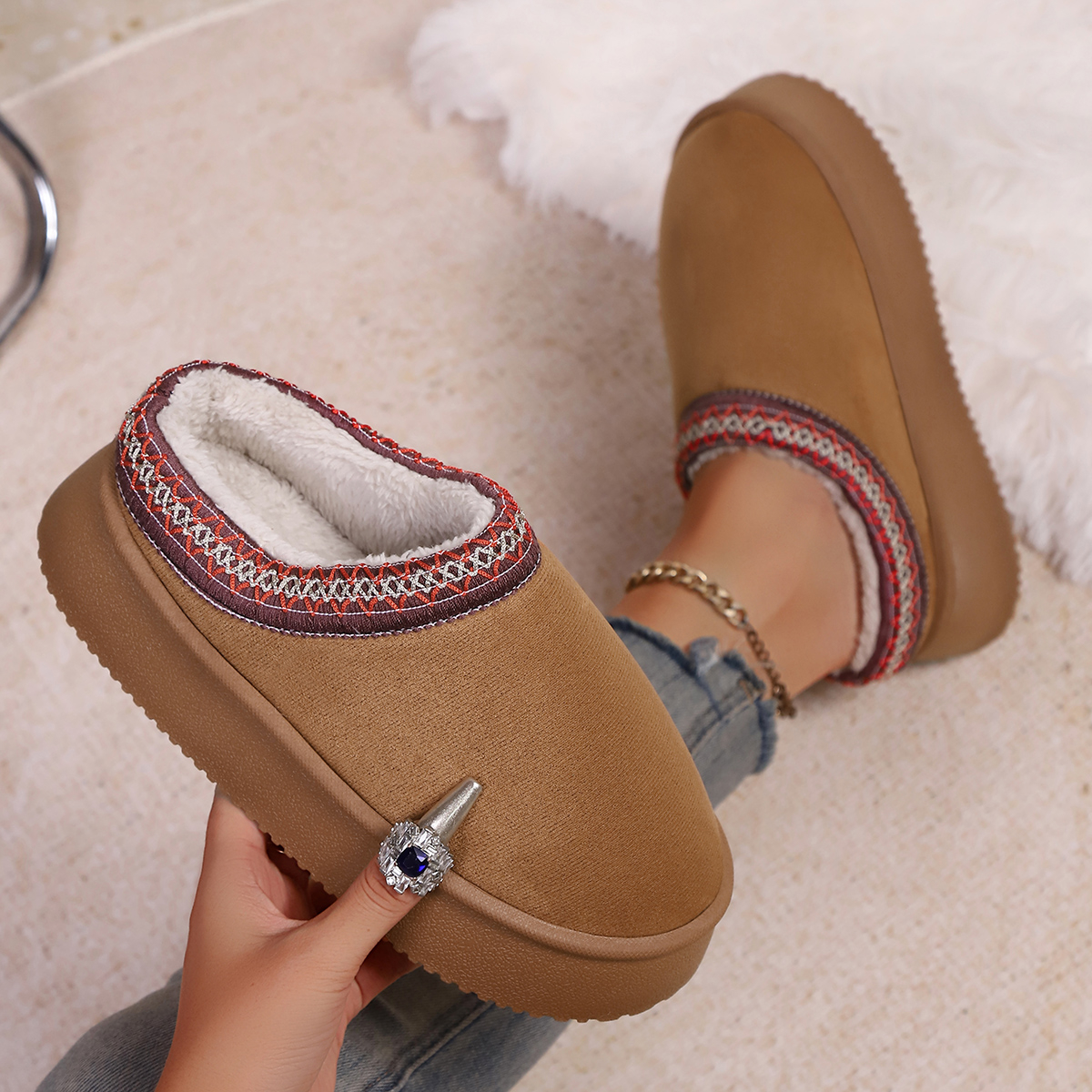 Women'S Shoes Trending 2025 - Women Fur Slippers 2025 New Trend