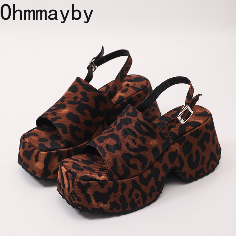 Leopard Print Heels - 2026 New Summer Women Leopard Platform