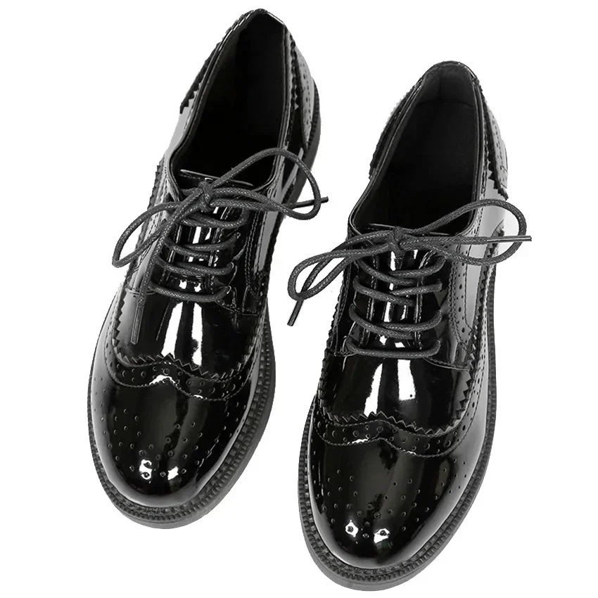 Women'S Shoes Loafers Black - 2025 Autumn Women Oxford Flats Shapes