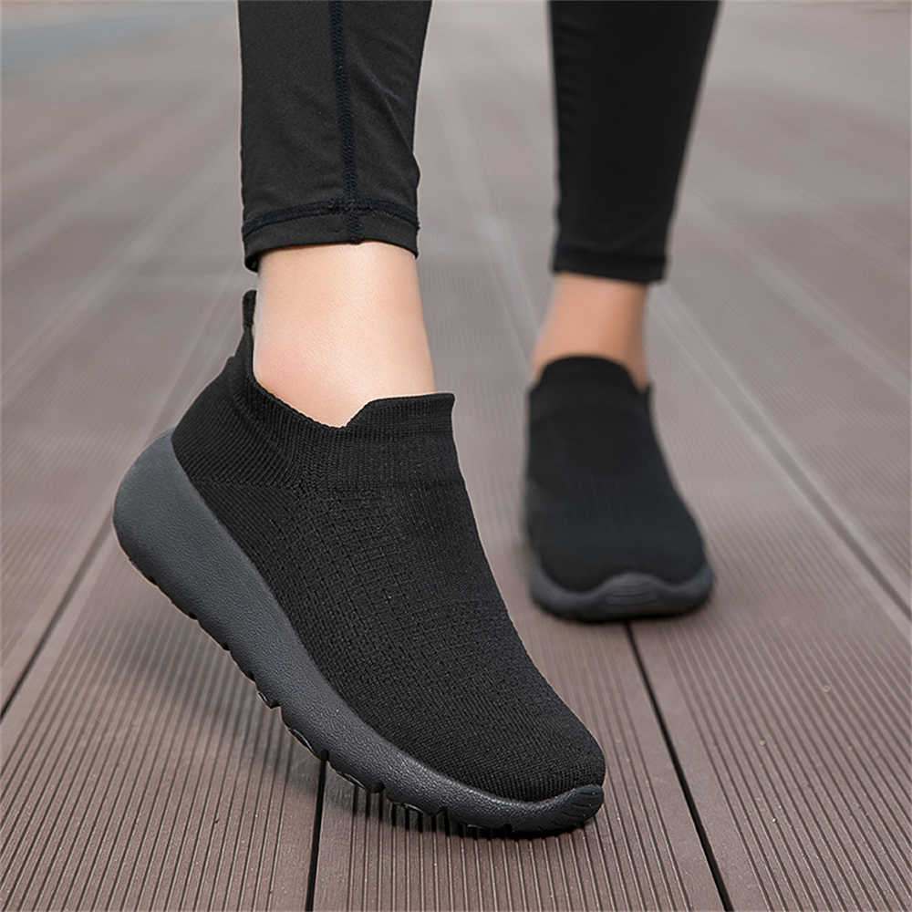 Women'S Shoes Running Sports - Lightweight Anti-skid Black School Shoes Woven