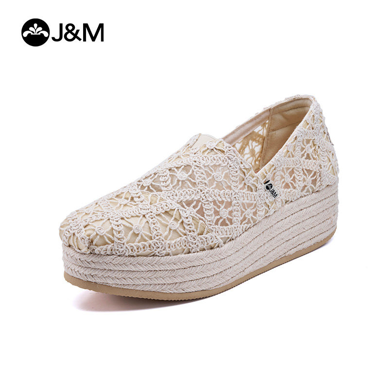 Espadrille Wedge Shoes - 2026 J&M Women Wedges Fashion 5cm