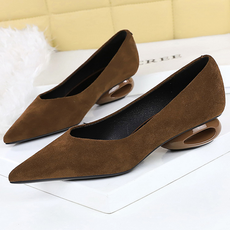 Shoes Women Pumps - BIGTREE Shoes Low heeled Women's shoes