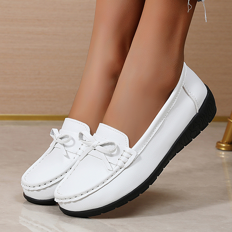 Genuine Leather Women Flats Fa - Women'S Shoes Loafers Black 리뷰 및 가격