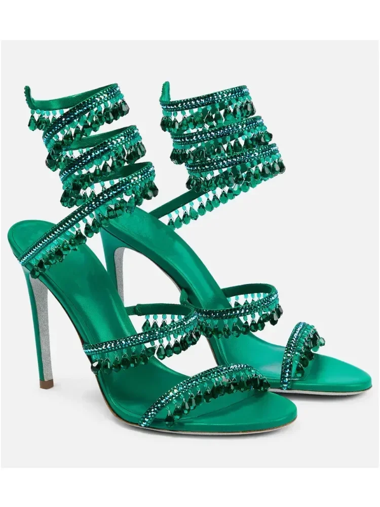 2026Women's New Water Diamond  - Ankle Strap Heels 리뷰 및 가격