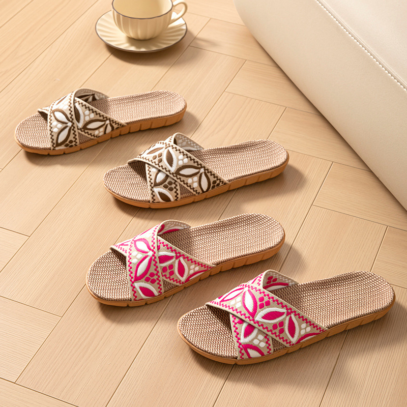 Linen Home Slippers Women Flat - Women'S Shoes Non Slip 리뷰 및 가격