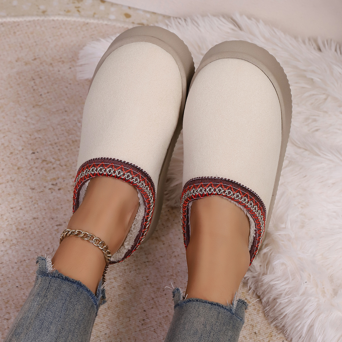 Women Fur Slippers 2025 New Tr - Women'S Shoes Trending 2025 리뷰 및 가격
