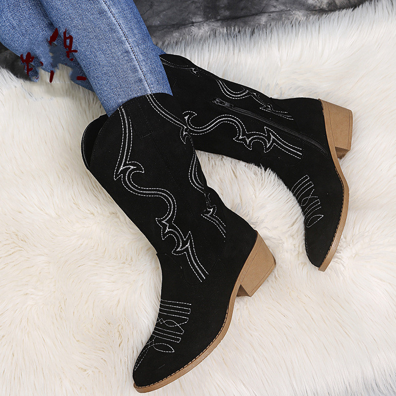 Flat Platform Cowboy Boots Wom - Women Shoes Jeans 리뷰 및 가격