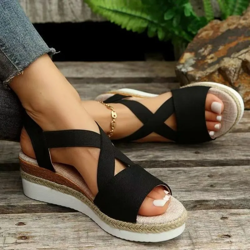Women's Platform Wedge Sandals - Espadrille Wedge Shoes 리뷰 및 가격