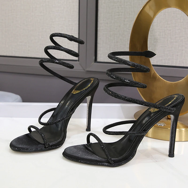 Eilyken Fashion Style Crystal  - Ankle Strap Heels 리뷰 및 가격