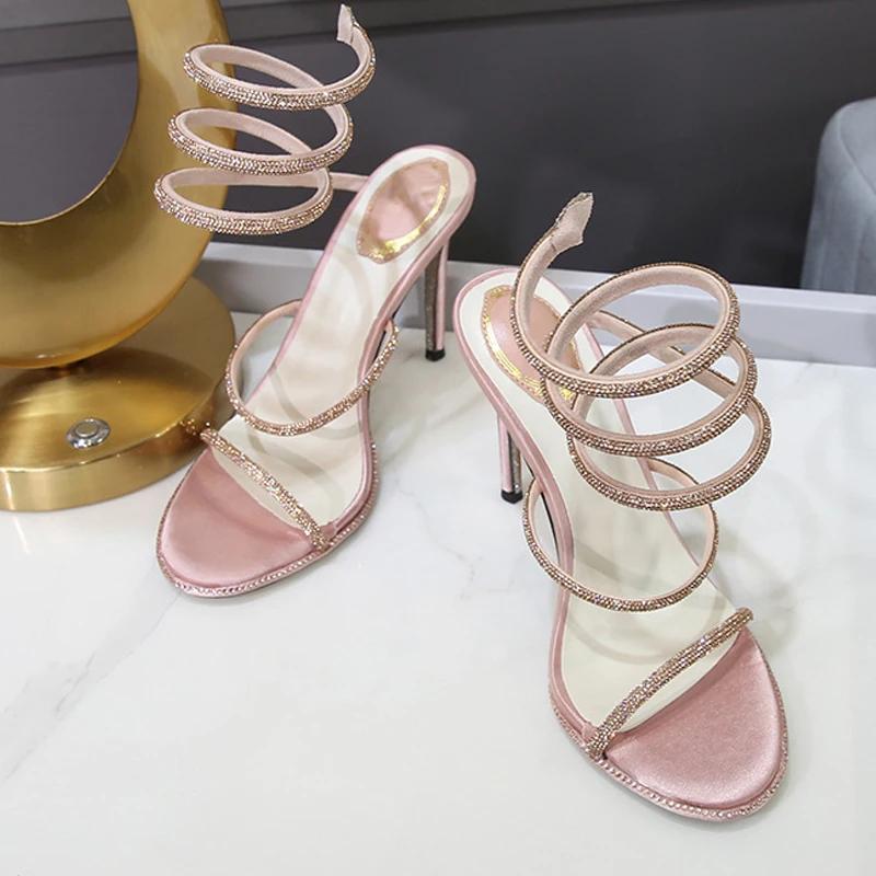 Eilyken Fashion Style Crystal  - Ankle Strap Heels 리뷰 및 가격
