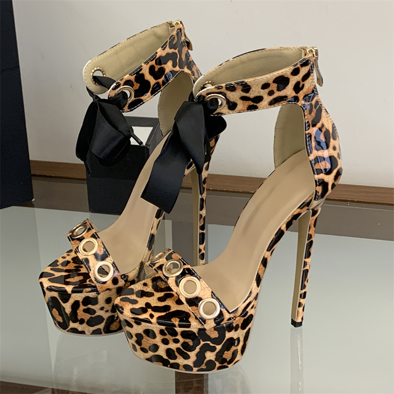 Eilyken Leopard Print Hollow O - Leopard Print Heels 리뷰 및 가격