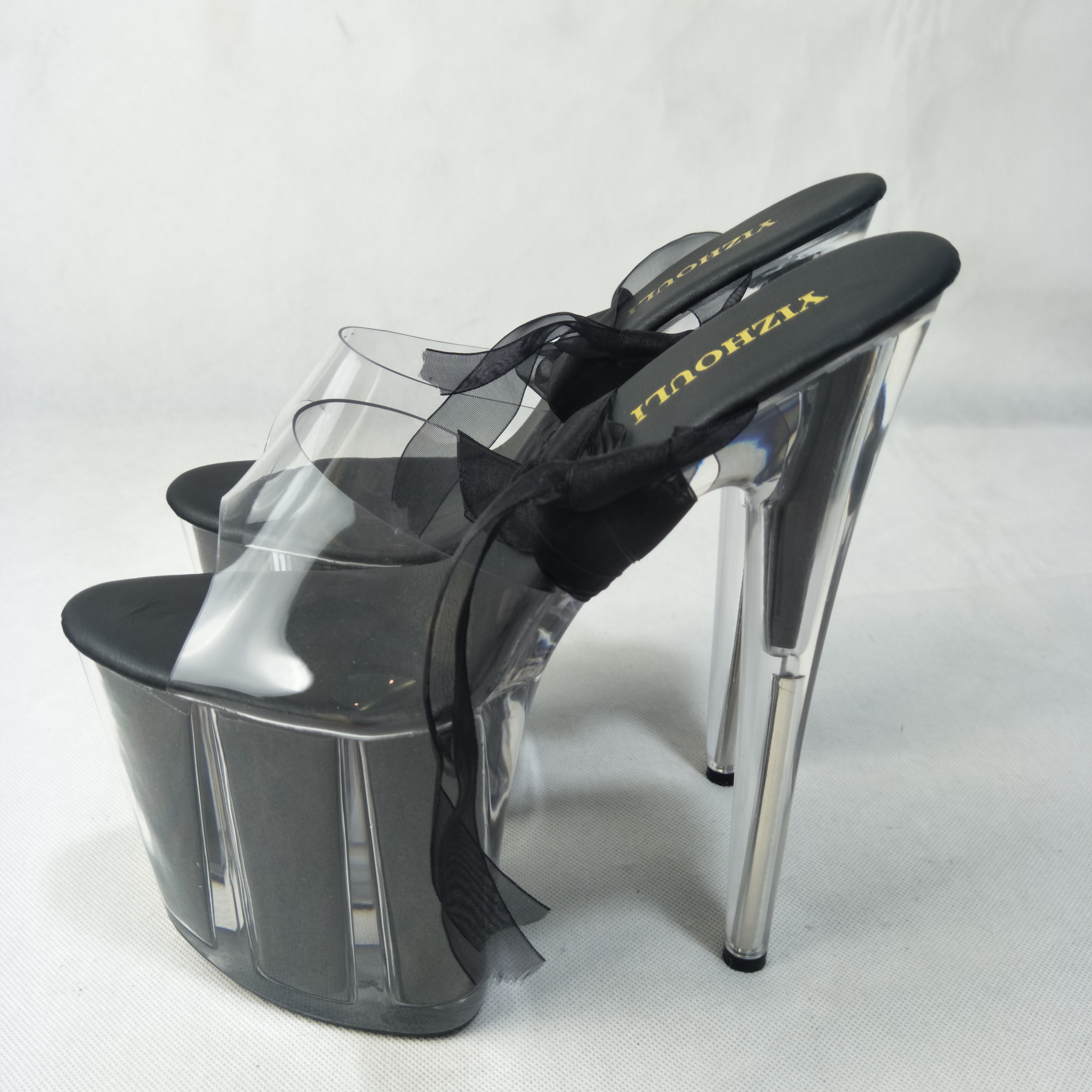20 cm sexy stiletto heels, sat - Clear Strap Heel 리뷰 및 가격
