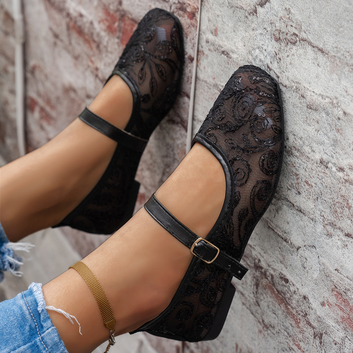 Women's New Summer Large Size  - Women'S Shoes Loafers Black 리뷰 및 가격