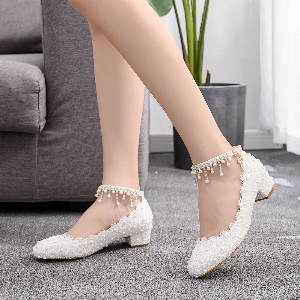 Women's Closed Toe Low Chunky  - Ankle Strap Heels 리뷰 및 가격