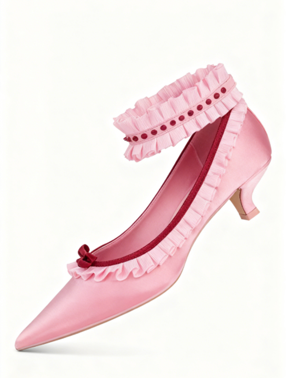 Soft Playful Style Blush Satin - Ankle Strap Heels 리뷰 및 가격