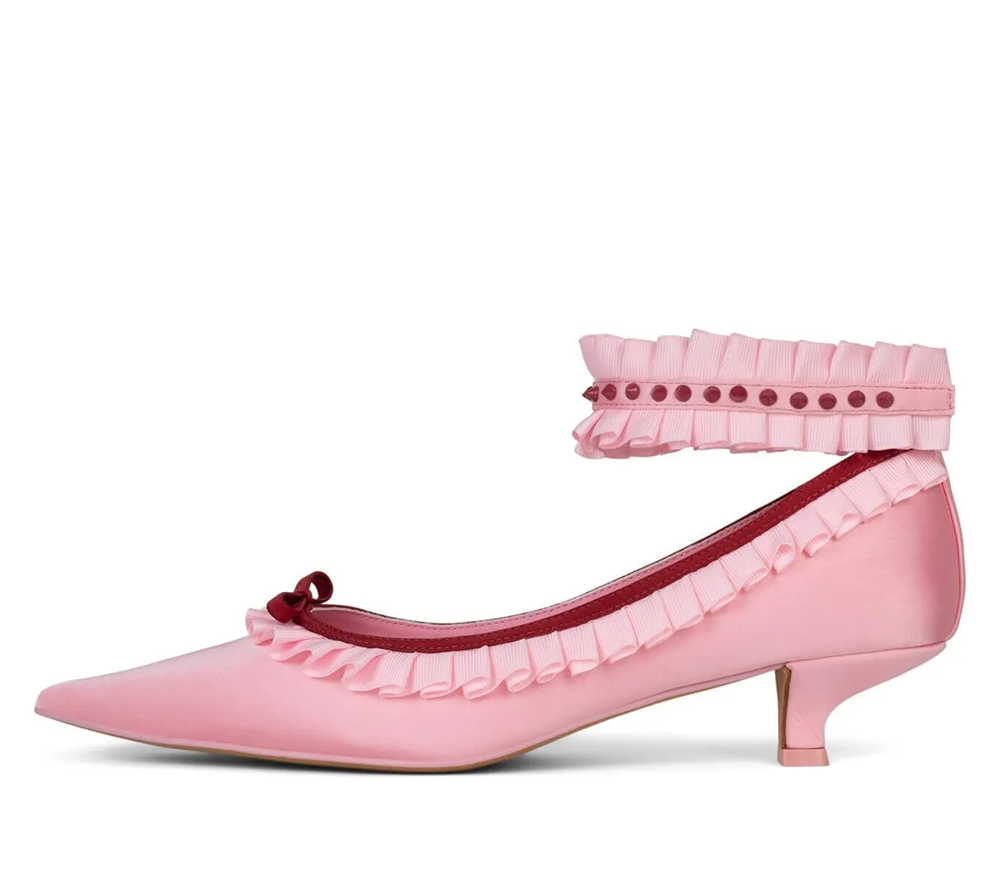 Soft Playful Style Blush Satin - Ankle Strap Heels 리뷰 및 가격