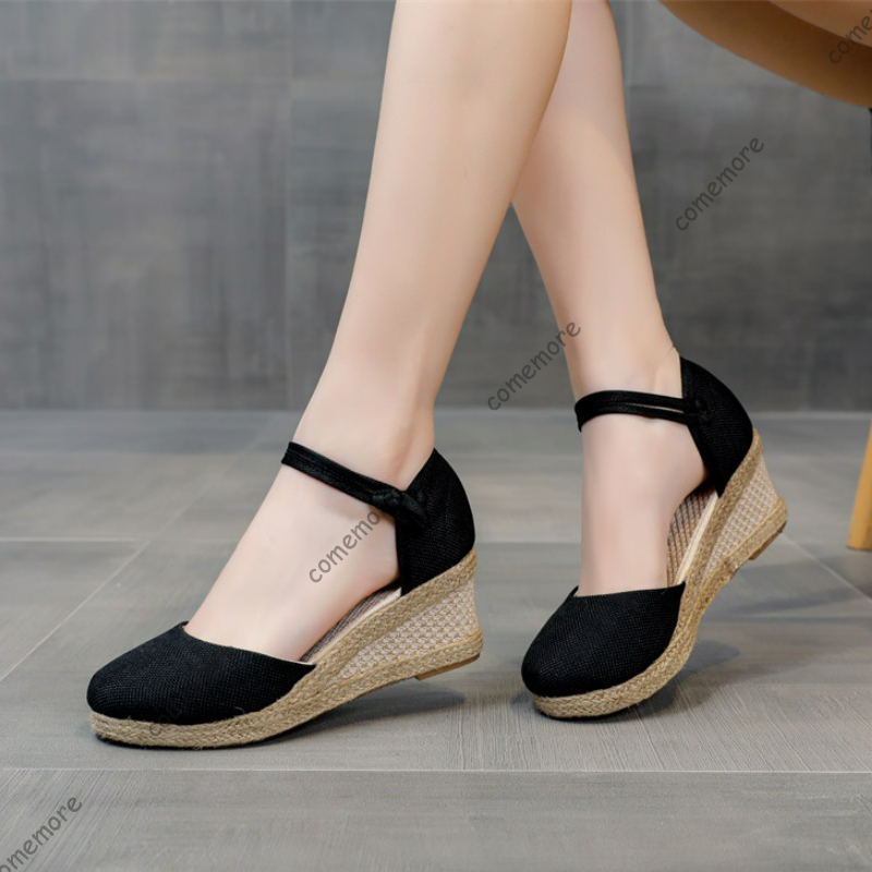 Comemore Sandals High Heel Sum - Espadrille Wedge Shoes 리뷰 및 가격