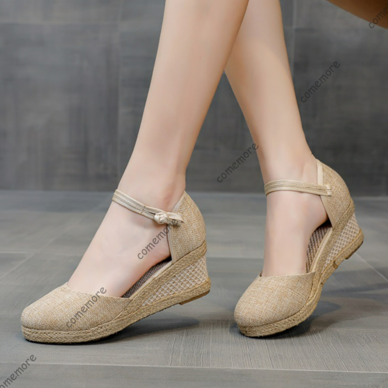 Comemore Sandals High Heel Sum - Espadrille Wedge Shoes 리뷰 및 가격