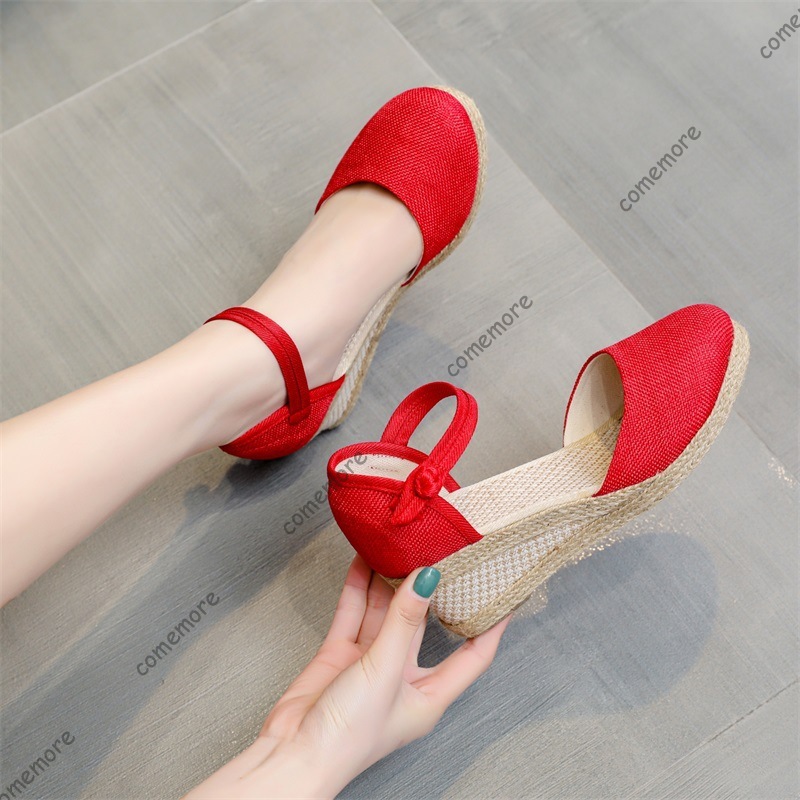 Comemore Sandals High Heel Sum - Espadrille Wedge Shoes 리뷰 및 가격