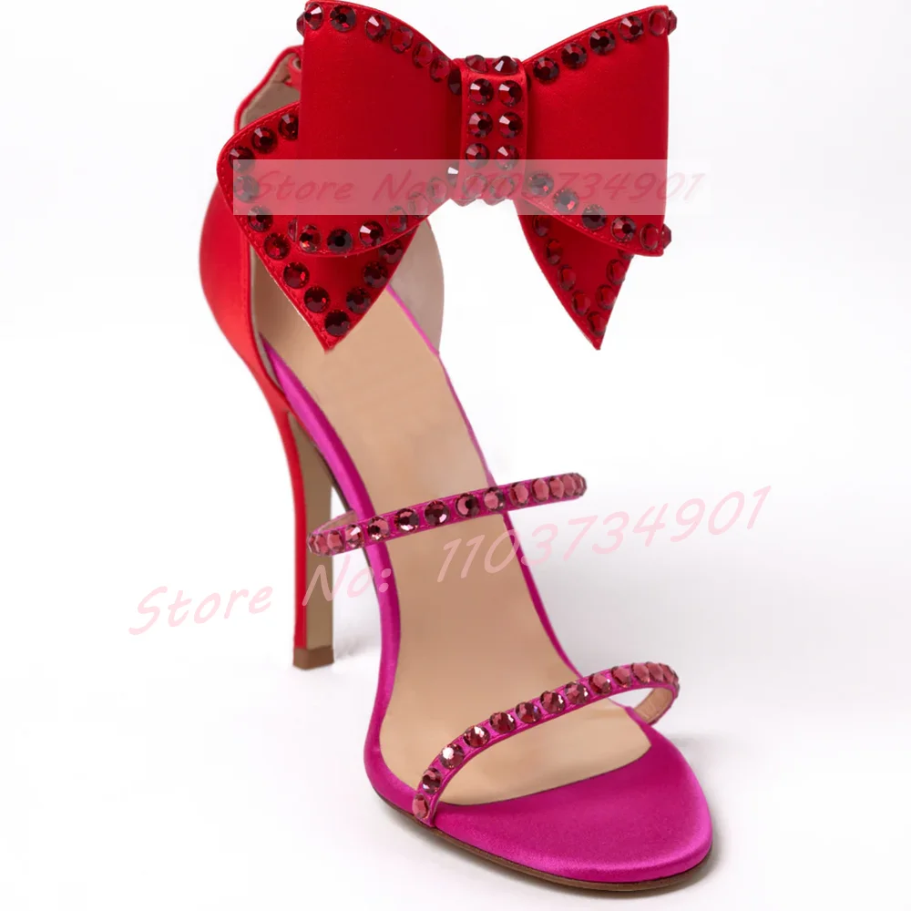 Butterfly-knot Crystals Clear  - Clear Strap Heel 리뷰 및 가격