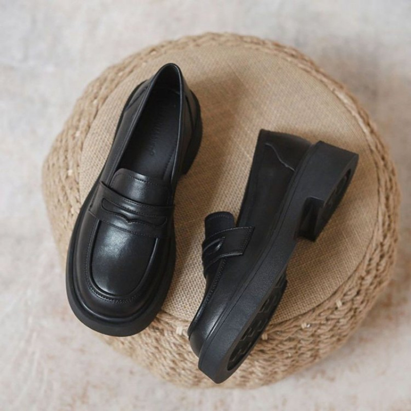 Women Black/Reddish Brown Plat - Women'S Shoes Loafers Black 리뷰 및 가격