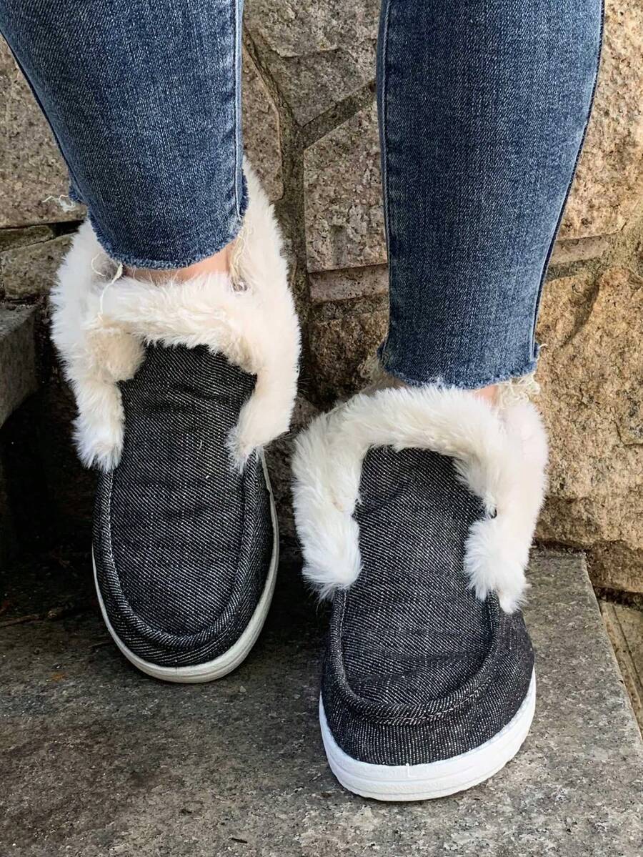 Womens Winter Black Faux Fur S - Women'S Shoes Loafers Black 리뷰 및 가격