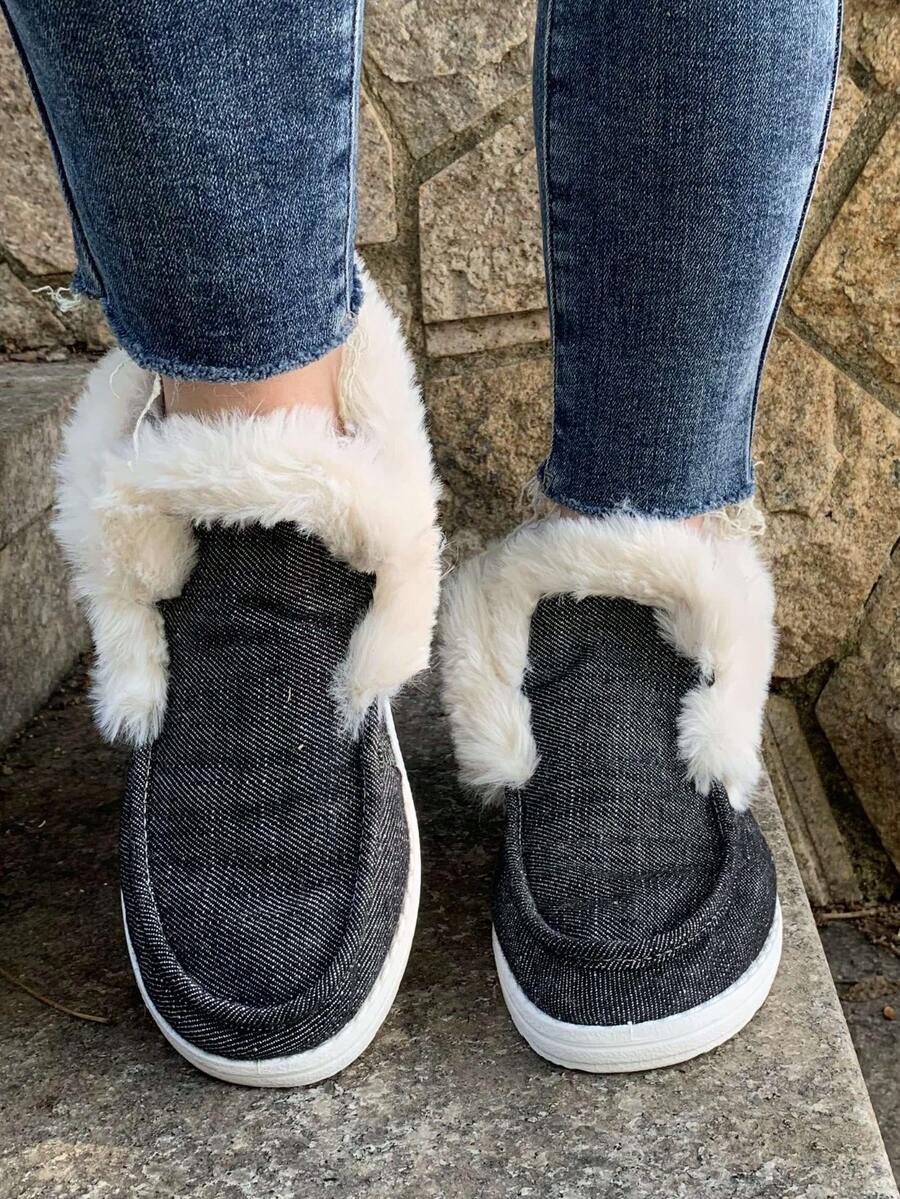Womens Winter Black Faux Fur S - Women'S Shoes Loafers Black 리뷰 및 가격