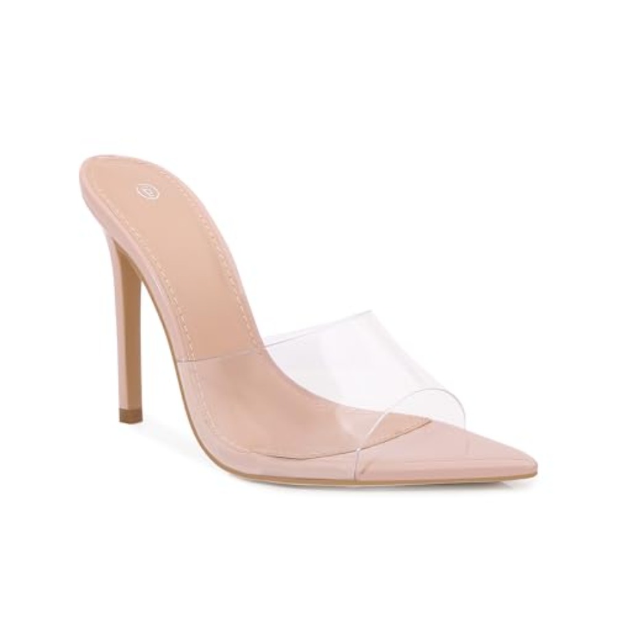 Women Clear Pointed Toe Sandal - Clear Strap Heel 리뷰 및 가격