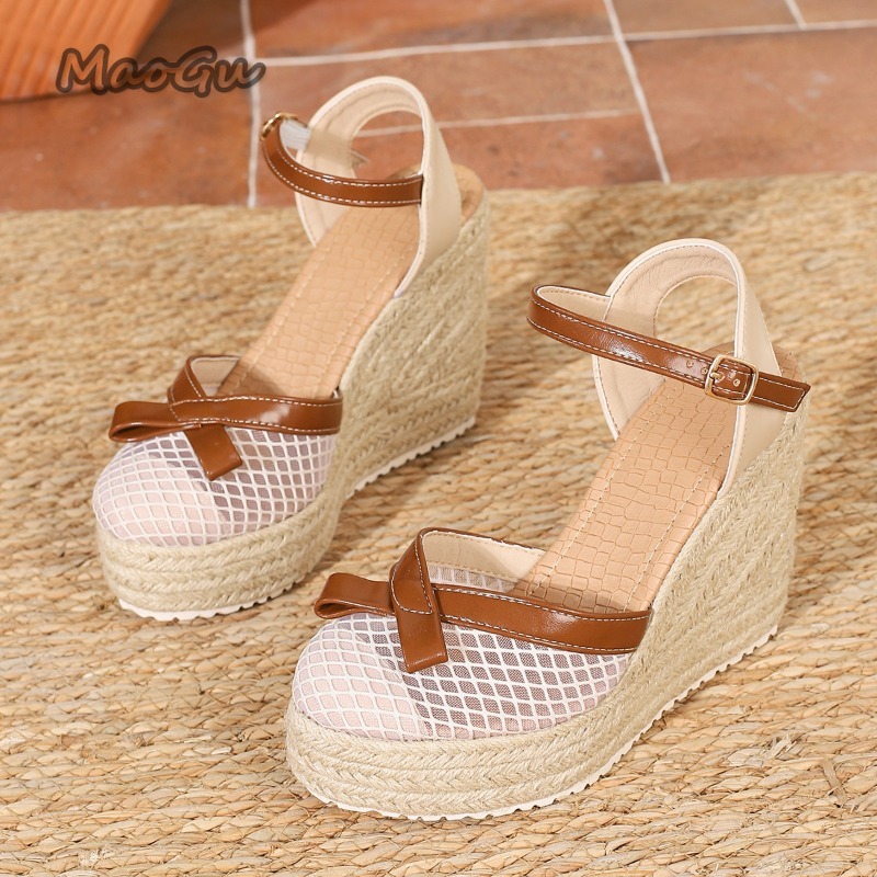 Size42 Women's Mesh Bow Espadr - Espadrille Wedge Shoes 리뷰 및 가격
