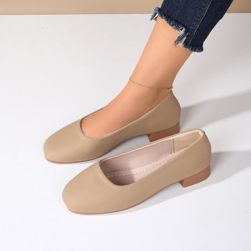 Soft Leather Round Toe Slip-On - Shoes Women Pumps 리뷰 및 가격