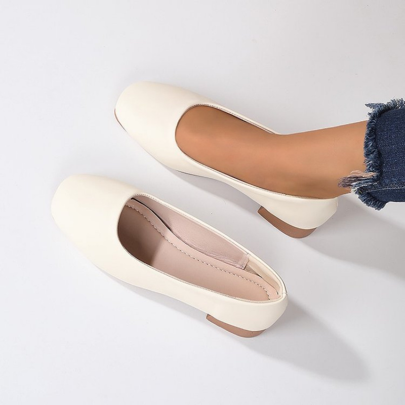 Soft Leather Round Toe Slip-On - Shoes Women Pumps 리뷰 및 가격