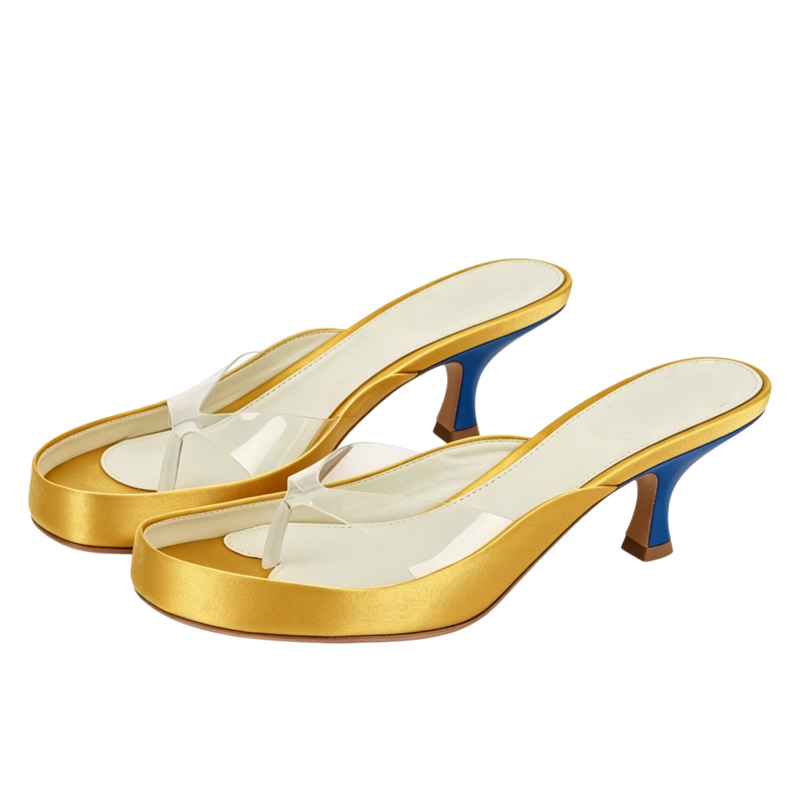Clear Pvc Strap Thong Cat Heel - Clear Strap Heel 리뷰 및 가격