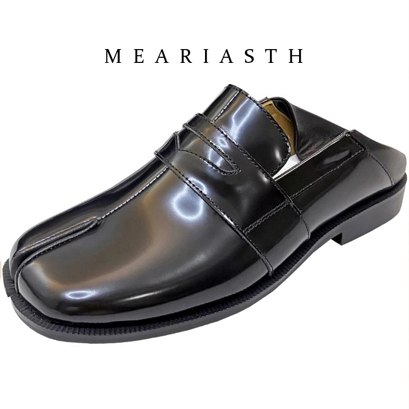 black Tabi Shoes Split Toe Pat - Women'S Shoes Loafers Black 리뷰 및 가격