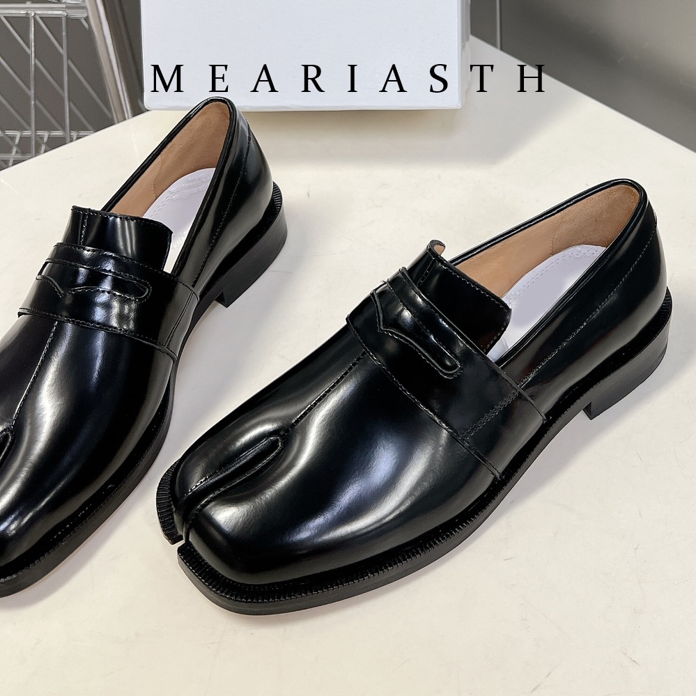 black Tabi Shoes Split Toe Pat - Women'S Shoes Loafers Black 리뷰 및 가격