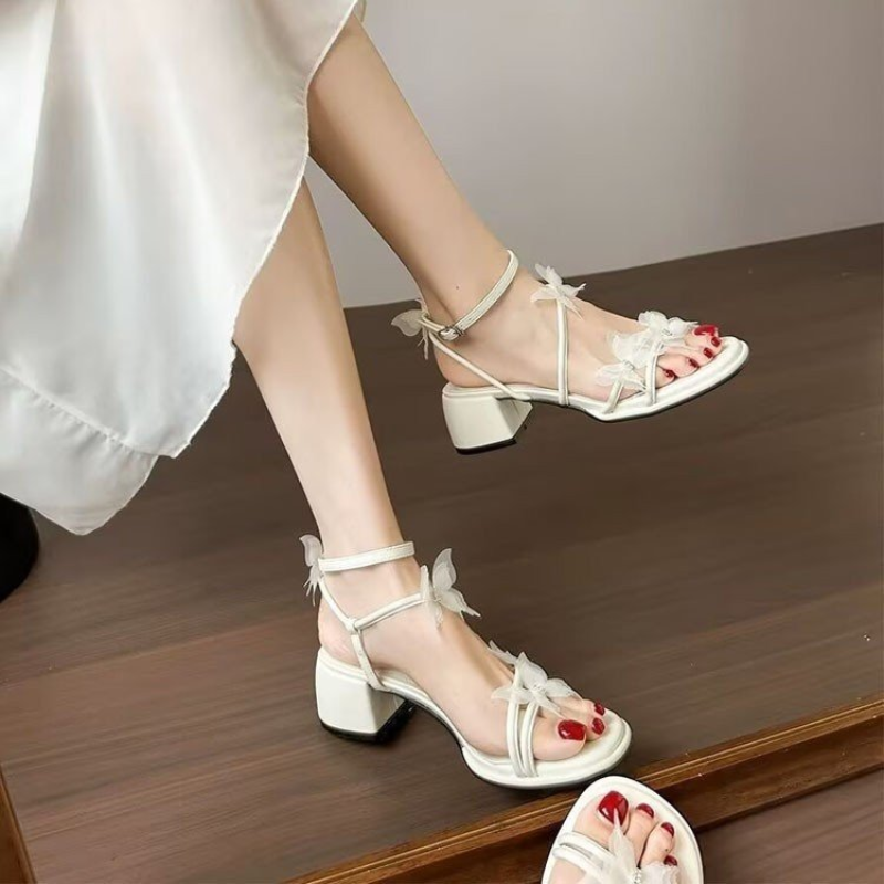 Women's Fairy Style Butterfly  - Ankle Strap Heels 리뷰 및 가격