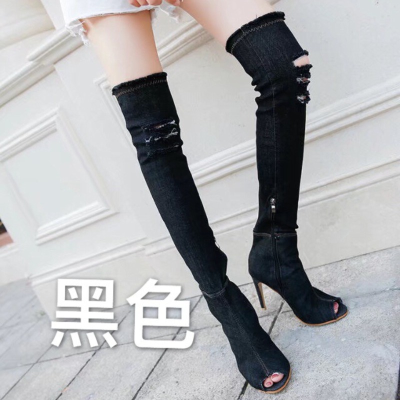Trend Women Denim Over The Kne - Women Shoes Jeans 리뷰 및 가격