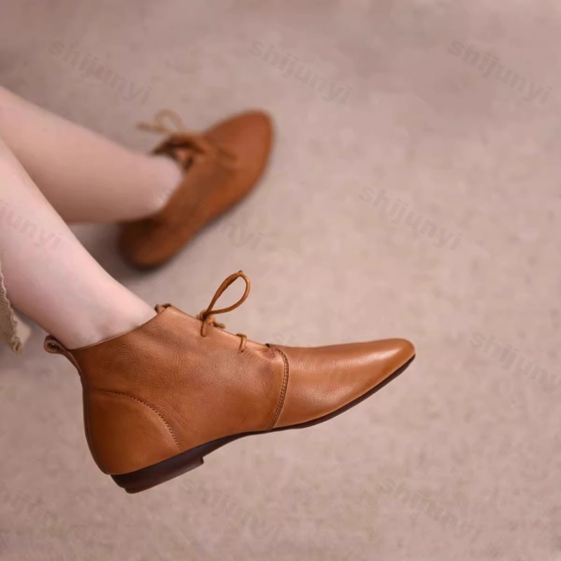 Women Short Boots 2025 Leather - Women'S Shoes Trending 2025 리뷰 및 가격