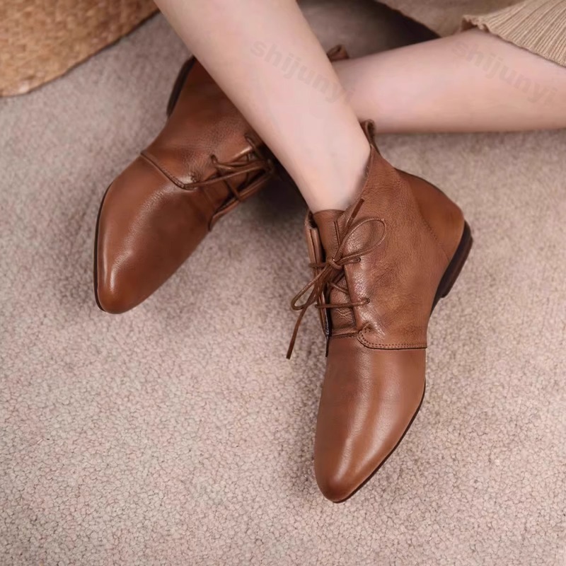 Women Short Boots 2025 Leather - Women'S Shoes Trending 2025 리뷰 및 가격