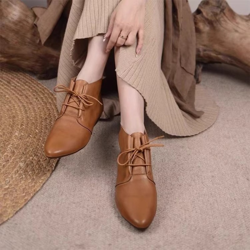 Women Short Boots 2025 Leather - Women'S Shoes Trending 2025 리뷰 및 가격