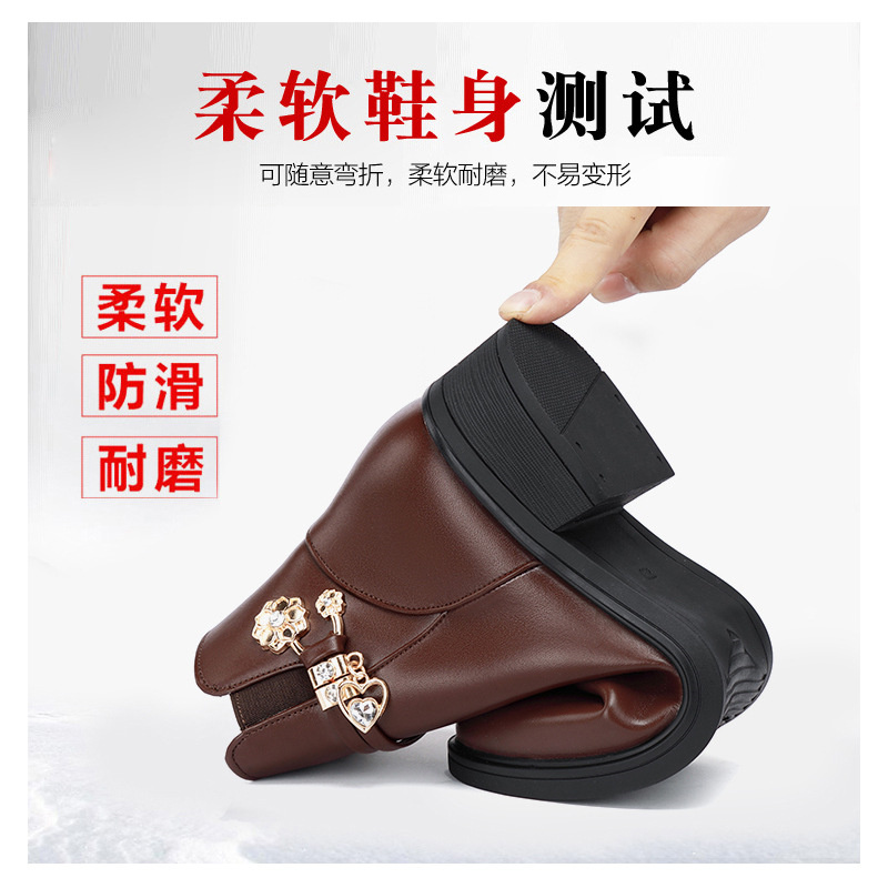 Women's Rhinestone Leather Boo - Women Shoes Jeans 리뷰 및 가격