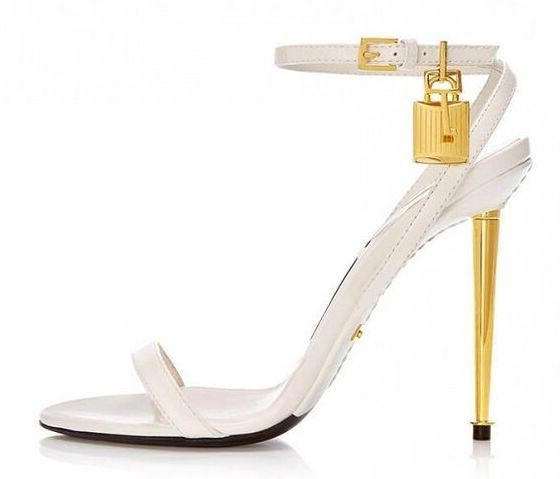 Sharp Pointed Gold Lock Strapp - Women Shoes Jeans 리뷰 및 가격