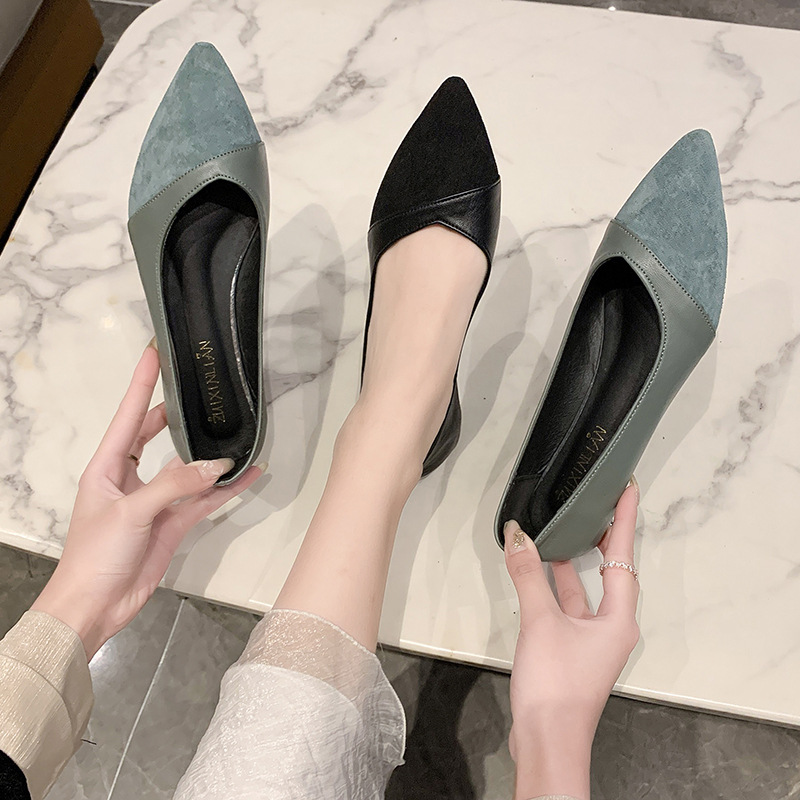 Flat black leather shoes for w - Women'S Shoes For Work 리뷰 및 가격