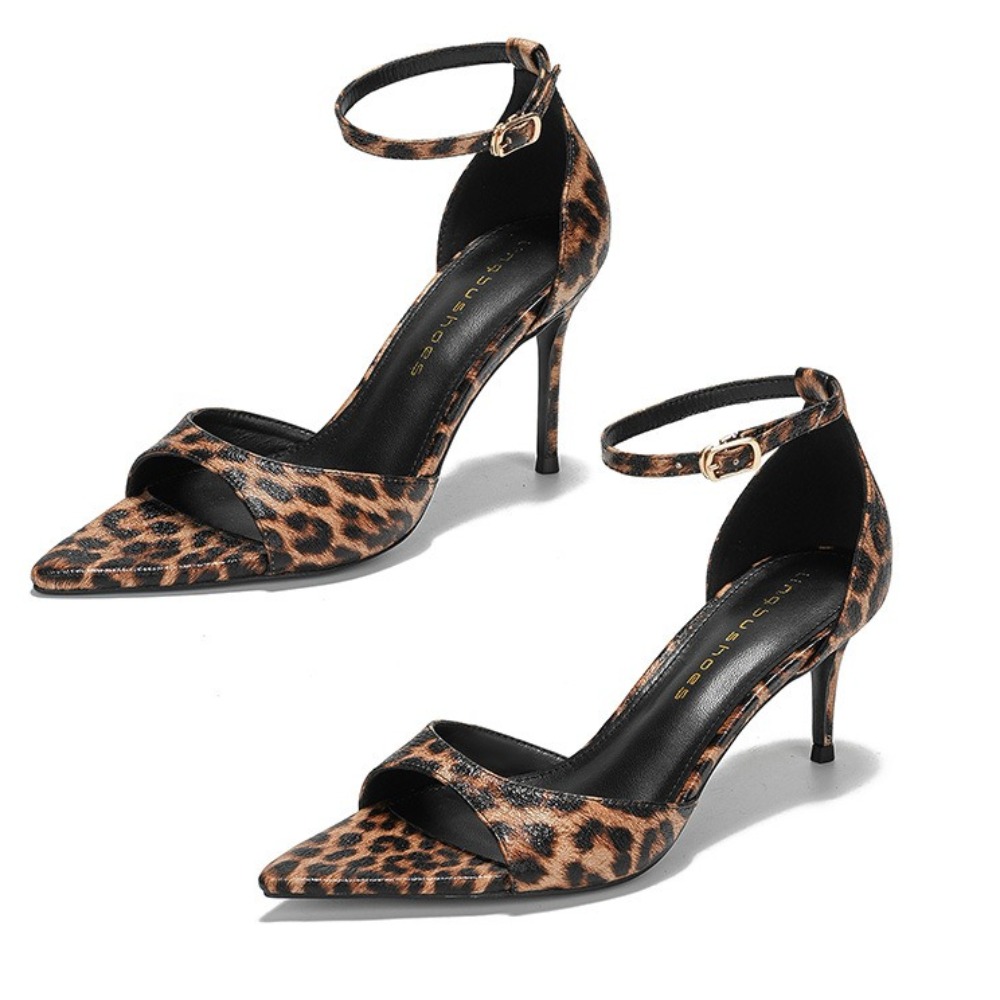 Leopard Print Women's Sandals  - Leopard Print Heels 리뷰 및 가격