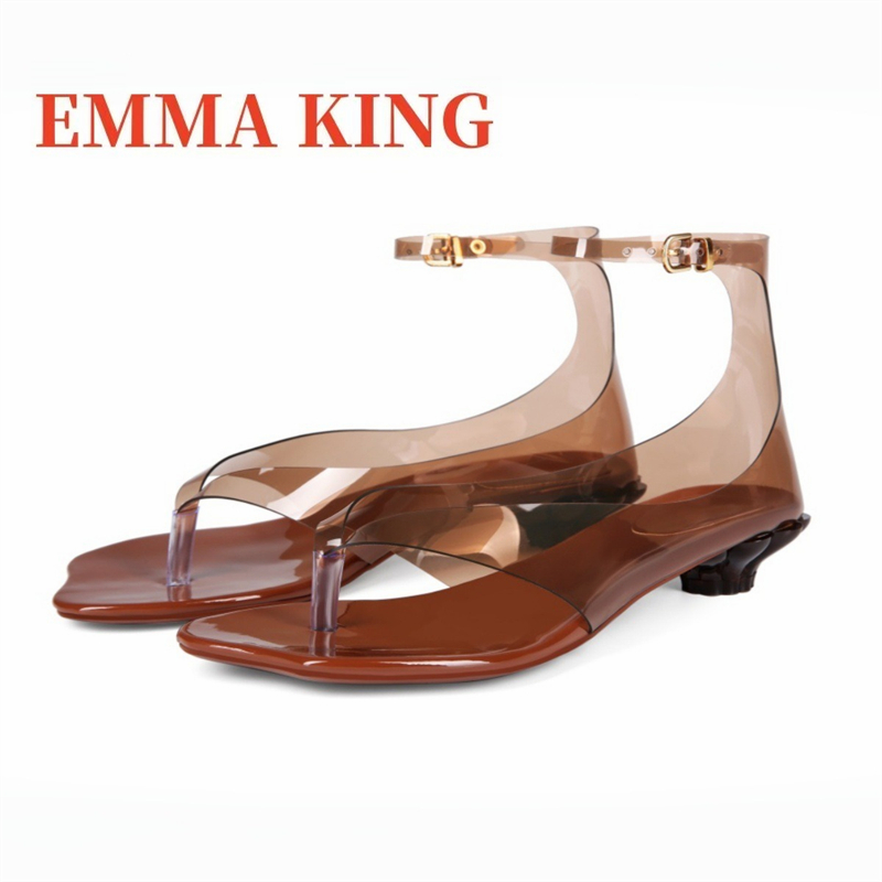 Women's Thong Jelly Sandals,20 - Clear Strap Heel 리뷰 및 가격