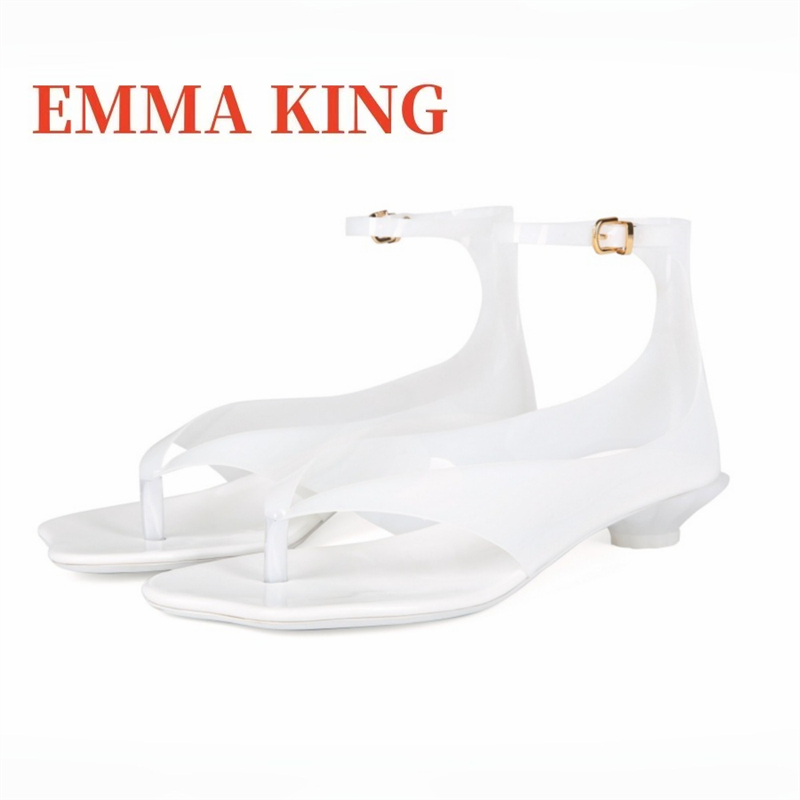 Women's Thong Jelly Sandals,20 - Clear Strap Heel 리뷰 및 가격