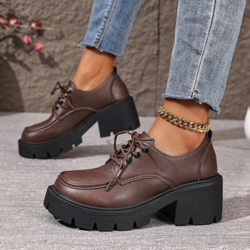 Large Size Thick-soled Loafers - Women'S Shoes Professional 리뷰 및 가격