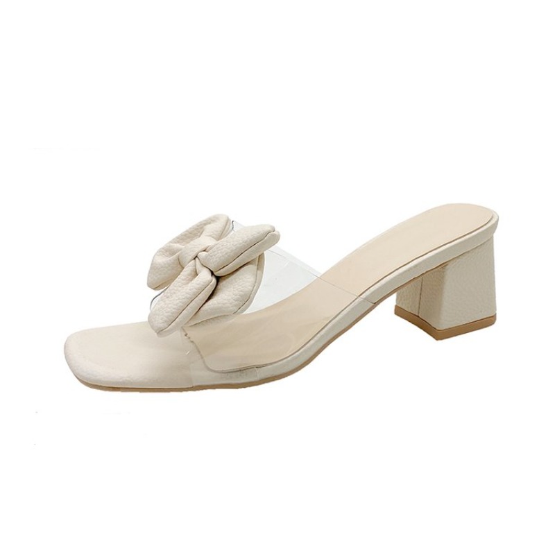 Heeled Women Slippers Bow High - Women'S Shoes Trending 2025 리뷰 및 가격