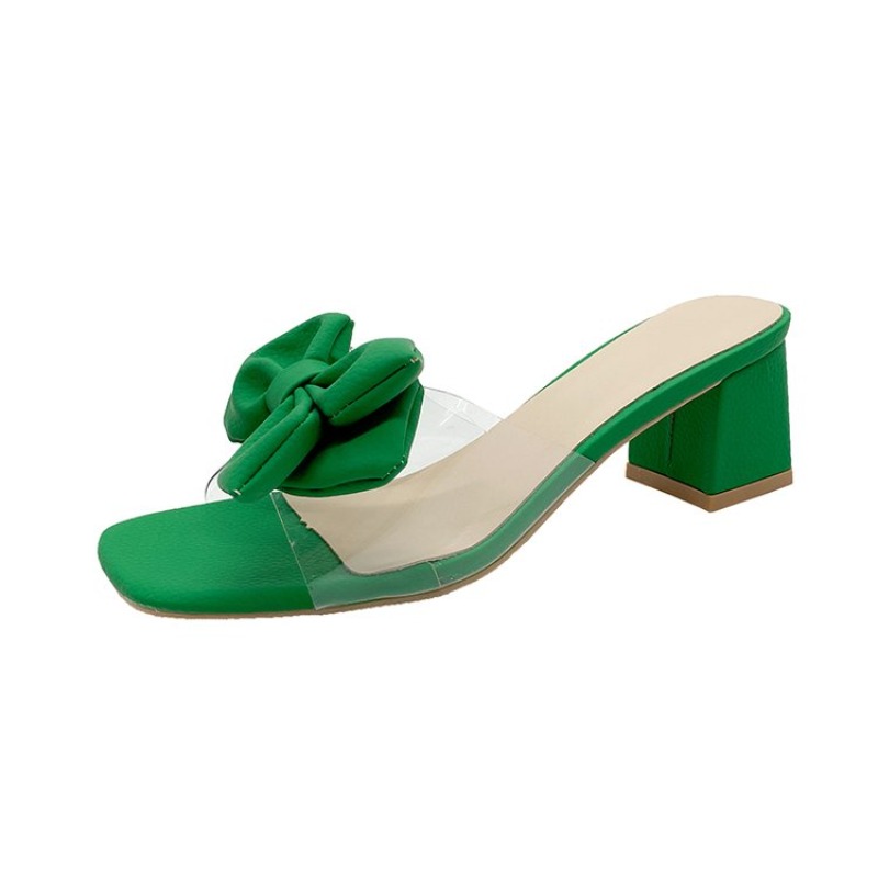 Heeled Women Slippers Bow High - Women'S Shoes Trending 2025 리뷰 및 가격