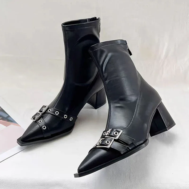 High Heels Ankle Boots Women C - Women'S Shoes Trending 2025 리뷰 및 가격