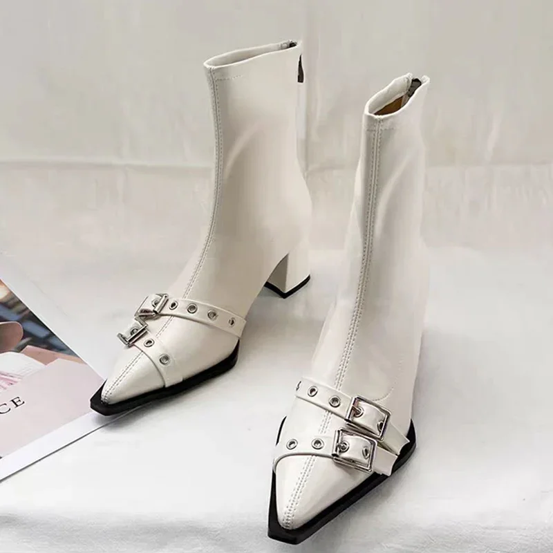 High Heels Ankle Boots Women C - Women'S Shoes Trending 2025 리뷰 및 가격